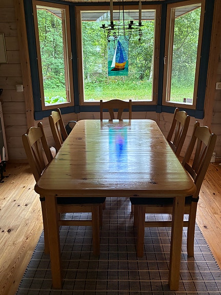 Ruokailuryhmä mökille