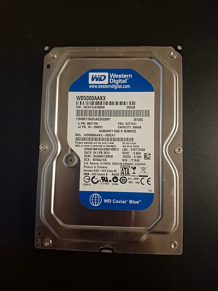 WD 500gb hdd