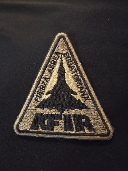 Ecuador Air Force squadron Fuerza Aerea attack KFIR kangasmerkki fighter patch