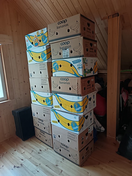 10kpl banaanilaatikoita