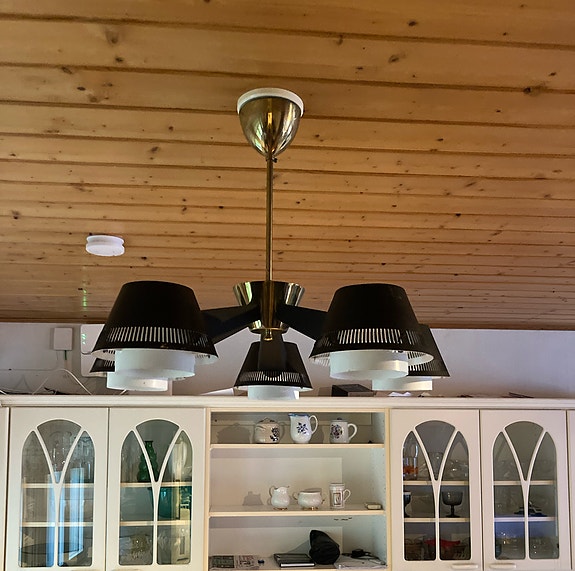Design harvinaisuus Itsu ER155/5 kattovalaisin, 1960-luku.