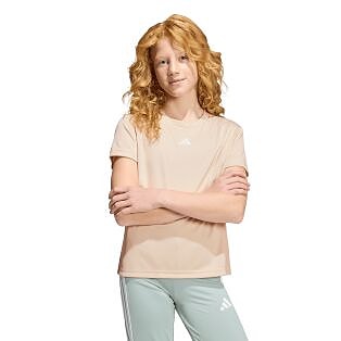 Train Essentials Regular Fit Logo Training T-Shirt Jr - tyttöjen t-paita adidas