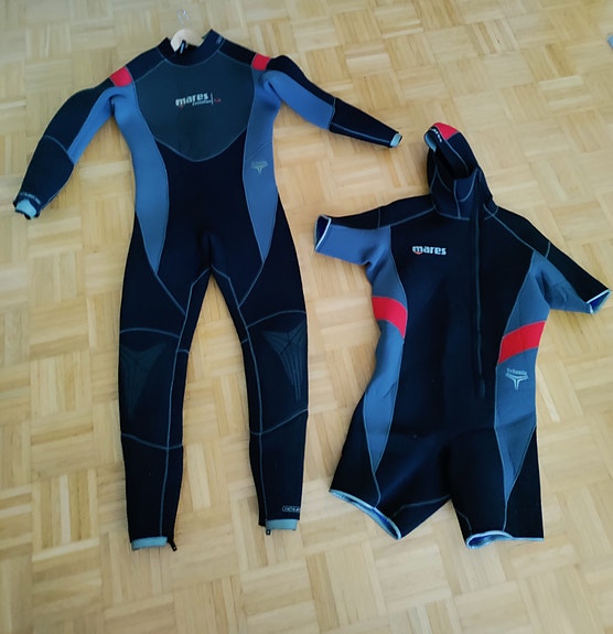 Mares Evolution 7+5 märkäpuku, koko 7