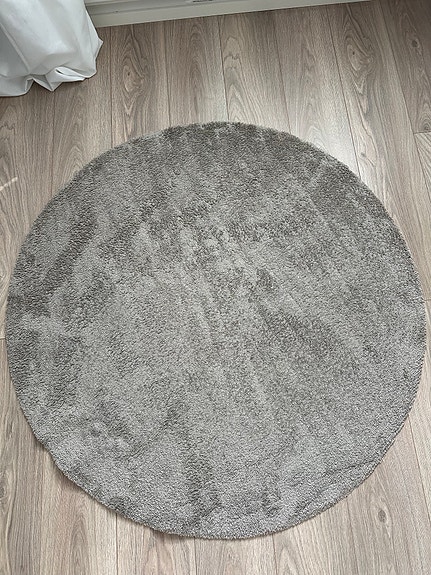 Pyöreä matto harmaa 120cm
