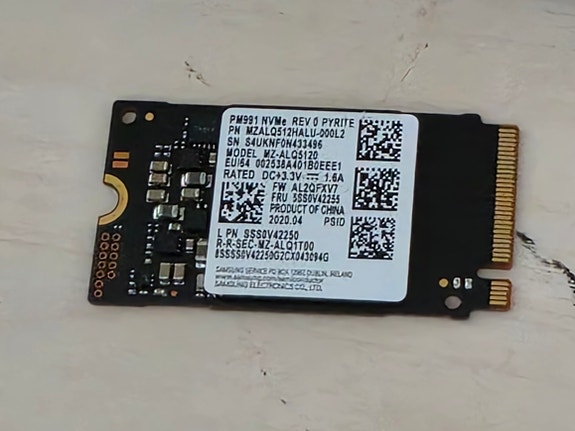 512 Gt Samsung PM991 512 Gt, PCIe 3.0, M.2 -SSD