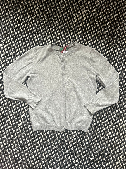 Benetton neuletakki koko 130 harmaa