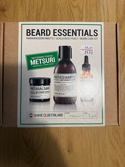 Shave Club Finland Beard Essentials Metsuri parta setti