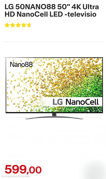 LG 50 NANOCELL 4K 120Hz Smart Tv 2023.6