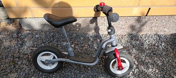 Lasten potkupyörä 10" harmaa