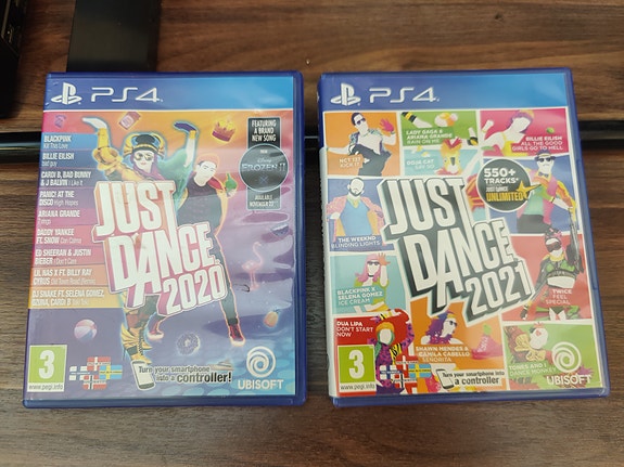 PS4 Just Dance 2020 ja Just Dance 2021 pelit