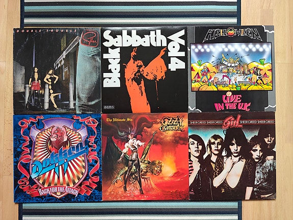 Heavy / Hard Rock vinyylit Ozzy, Helloween etc