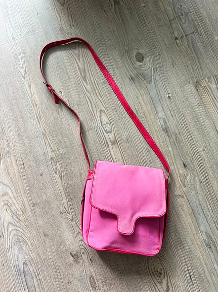 Marimekko pinkki olkalaukku