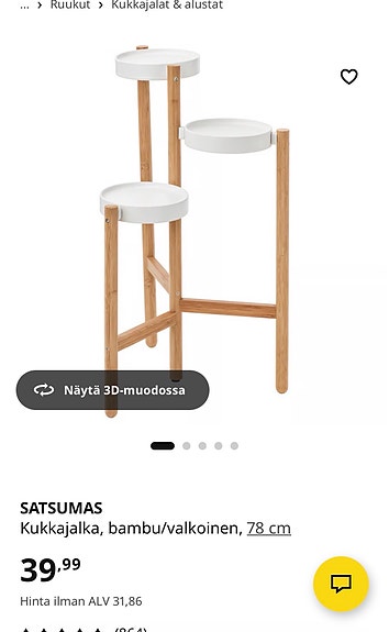 Ikean kukkapöytä