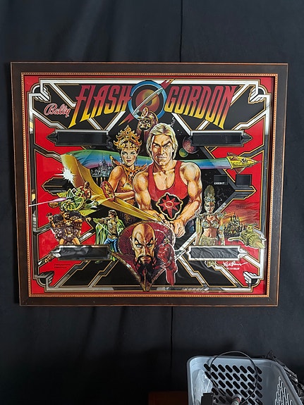 Bally Flash Gordon (1981) flipperi-valotaulu / sisustuslasi