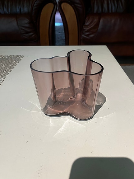 Iittala Aalto maljakko lila lasi