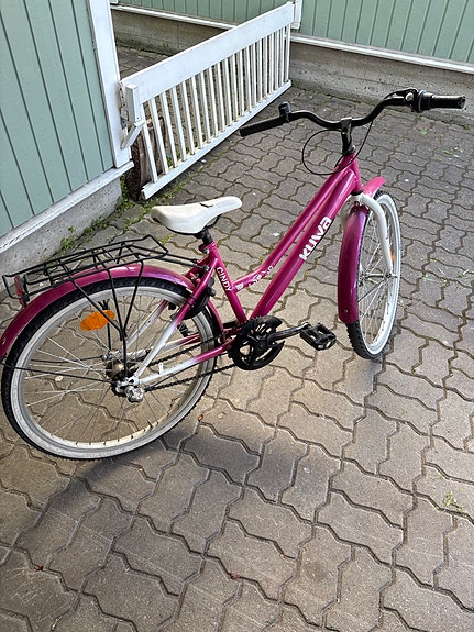 lastenpyörä 24" pinkki