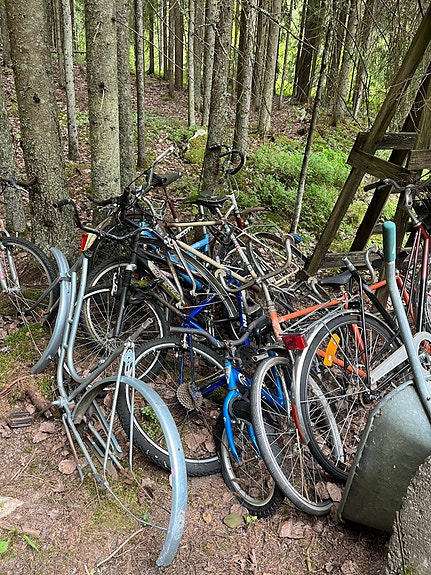 Annetaan polkupyörän runkoja