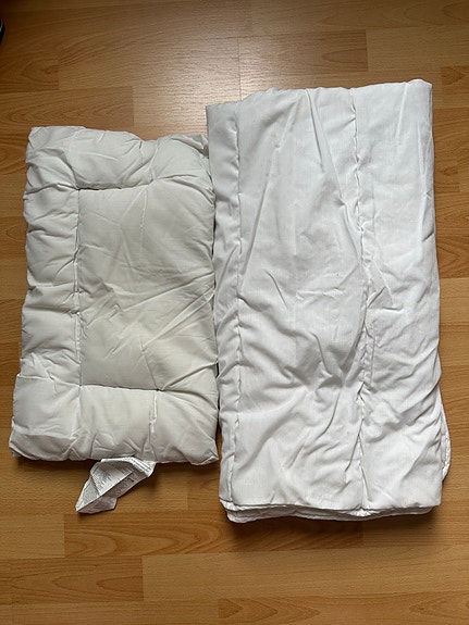 Ikea Len pinnasängyn peitto ja vauvan tyyny