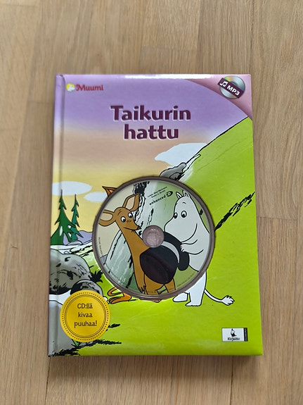 Muumit Taikurin hattu kirja ja CD