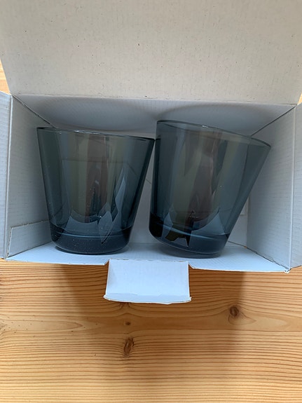 Iittala kartio juomalasit, 2kpl harmaa