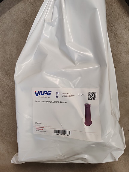 Myydään Vilpe - 110/ER/500 tuuletusputki
