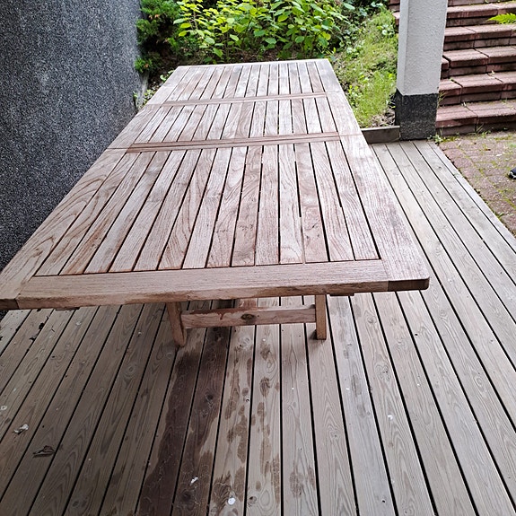 Ulkoterassipöytä Isku Teak collection 180cm