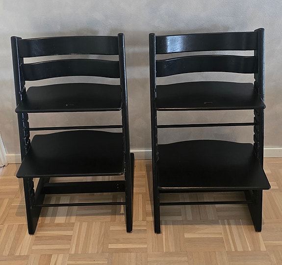 Stokke Tripp Trapp lasten tuoli musta