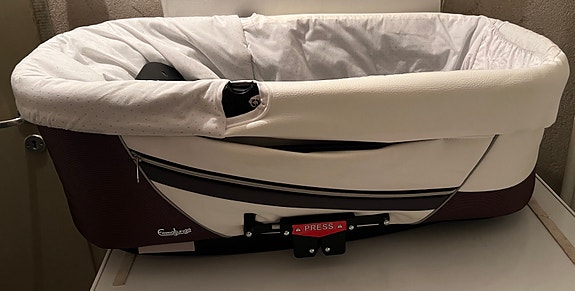 Emmaljunga Type A Pram Body B1 vaunukoppa valkoinen/ruskea