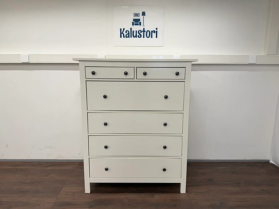 Ikea Hemnes Lipasto 6 Laatikkoa Valkoiseksi Maalattu