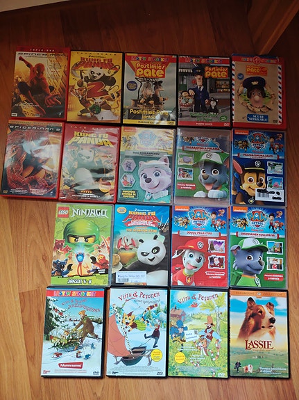 Lasten DVD-elokuvapaketti piirrettyjä ja seikkailuja