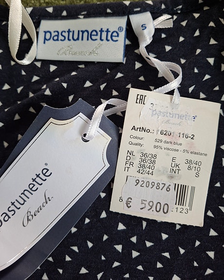 Pastunette naisten ranta/kesämekko, koko S