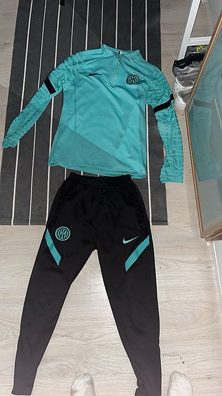 Nike Inter jalkapallo tracksuit S turkoosi/musta