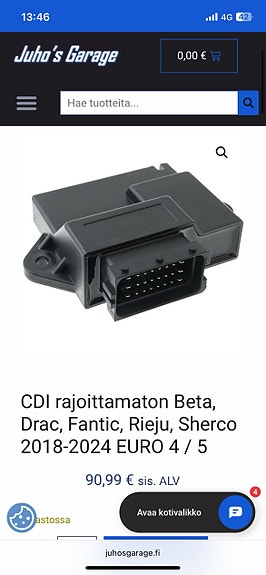 CDI-yksikkö rajoittamaton Beta / Fantic / Rieju 50cc