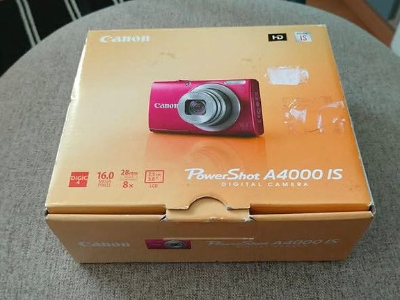 Canon PowerShot A4000 IS digikamera punainen