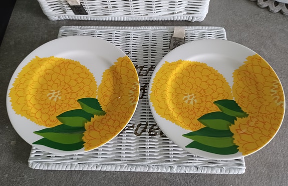 Iittala Marimekko Primavera lautanen 19,5 cm, keltainen 2 kpl