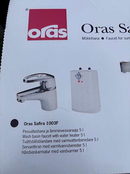 Oras Safira mökkihana, pesuallashana ja lämminvesivaraaja 5 l