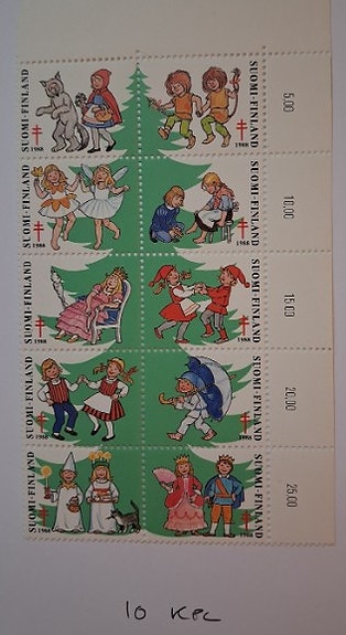 Myydään suomalaisia postimerkkejä