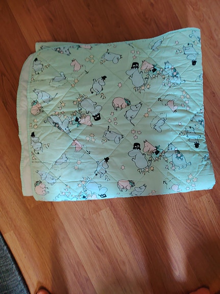 sattumaa muumi päiväpeitto