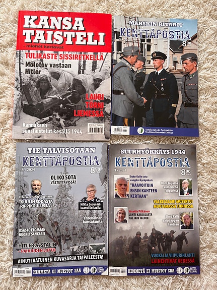 Kansa Taisteli kootut julkaisut ja Kenttäpostia-lehdet