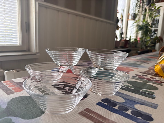 Iittala Aino Aalto lasikulhot