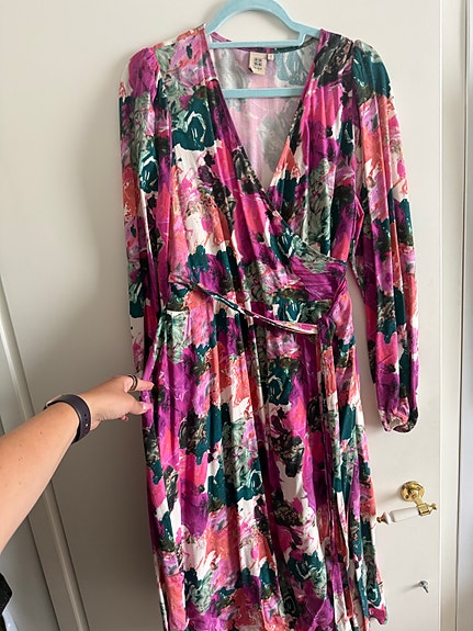 Kaiko Aquarelle wrap dress M