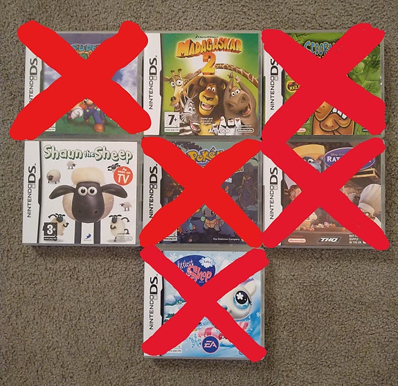 Nintendo DS lasten pelejä 2kpl