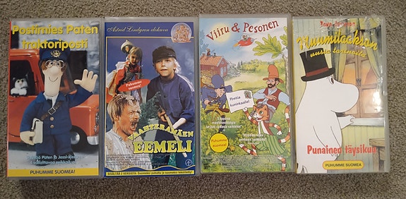 Lasten klassikko VHS elokuvia 4kpl
