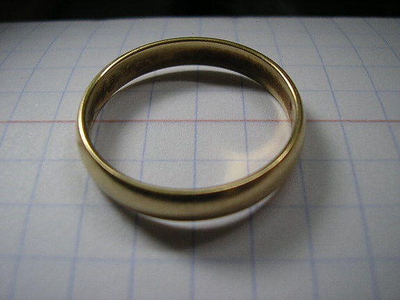 Kulta sormus 585 koko 19,5