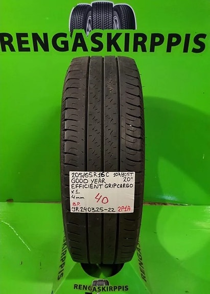 205/65R16C GoodYear EfficientGrip Cargo 107/105T kesä 4mm