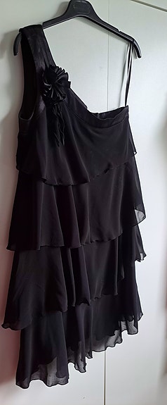 Sifonkimekko iltapuku koko 40 musta