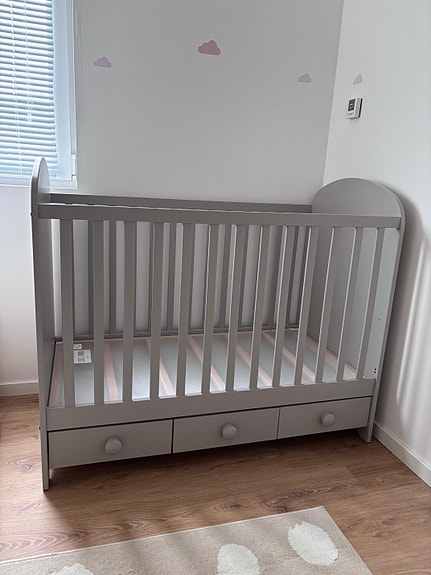 IKEA GONATT pinnasänky harmaa