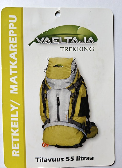 VAELTAJA rinkka 55 litraa