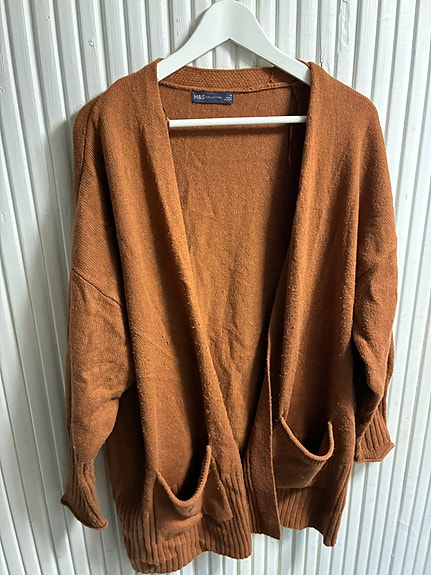 M&S Collection neuletakki, koko XL, ruskea