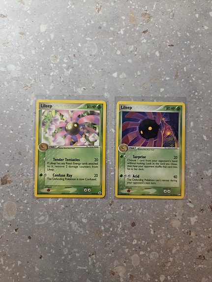 Lileep x 2 - Pokemon, EX Legend Maker & EX Power Keepers